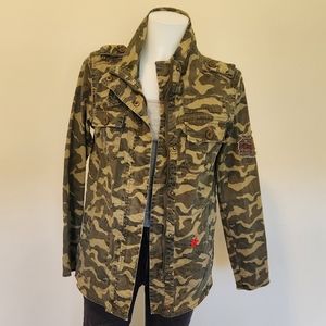 Camo stretch utility jacket